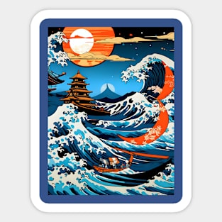 The Great Wave off Kanagawa Sticker